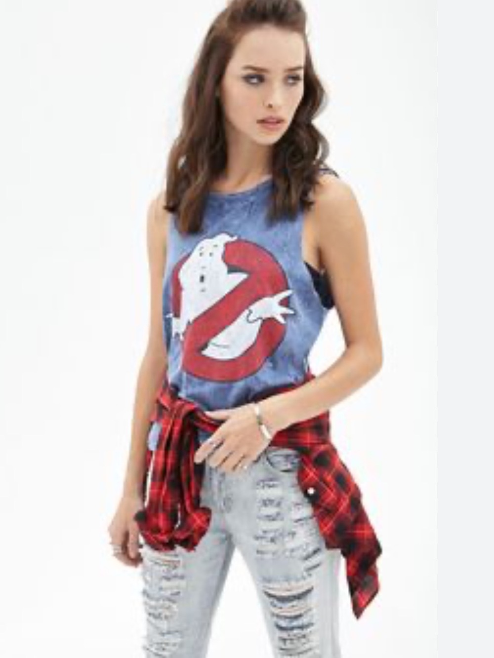 Official licensed Ghostbusters cutoff Tank- Small